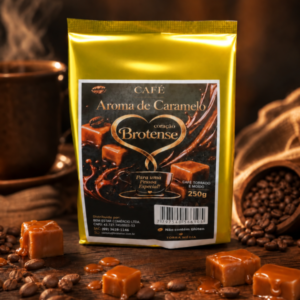Embalagem Brotas Café Aroma de Caramelo, torrado e moído, 250 g