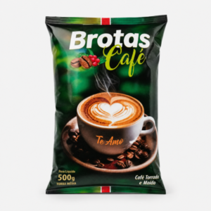 Embalagem original Industrial Brotas Café, torrado e moído, 500 g