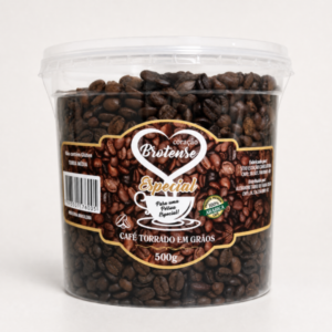 Pote Coração Brotense, café 100% arábica em grãos, 500 g